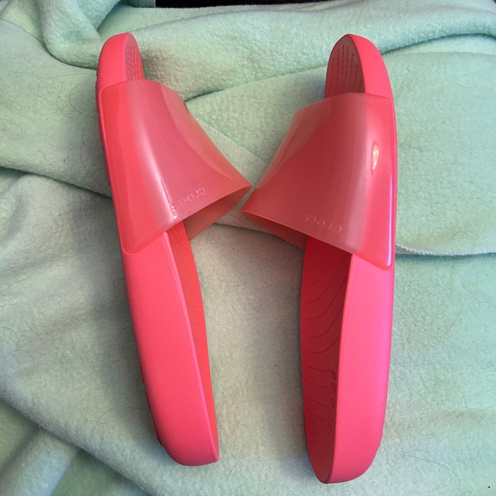 CROCS Splash slides. Size 9